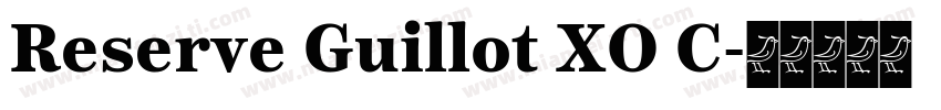 Reserve Guillot XO C字体转换